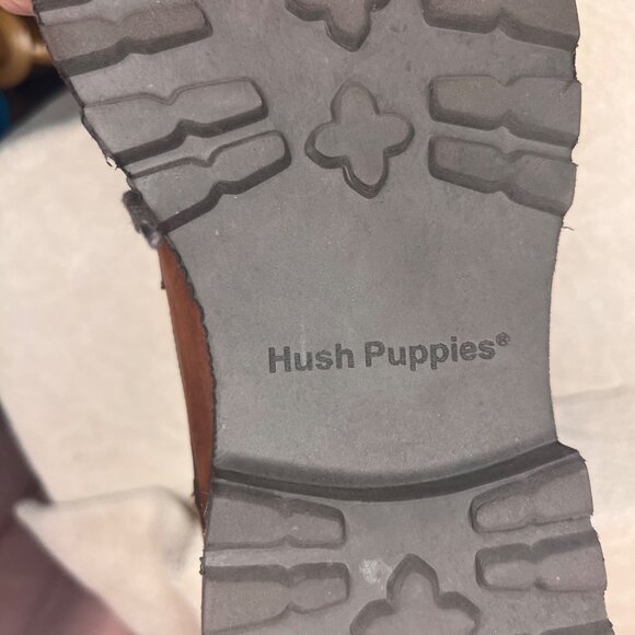 HUSH PUPPIES Nelson Sterling IIV Men Shoes Tan Leather Oxfords Lace Up11W Brogue - Picture 15 of 16